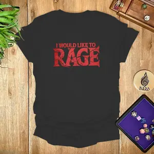 Dnd Barbarian Shirt I would Like to Rage Shirt for Dnd Gift for Barbarian Player Gift for Dnd T-Shirt Funny Dnd Gift for Dnd Lover Shirt