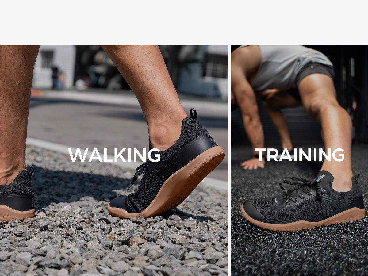 Airhas Men's Barefoot Shoes Zero Drop Wide Toe Box Minimalist Slip-on Gym Shoes for Men Deadlift Cross Training Sneakers #Outdoorfun #TikTokShopBlackFriday