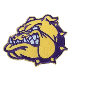 Purple and yellow dog patch