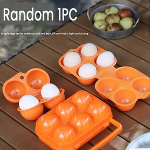 Shock-Proof Portable Egg Storage Box, Durable Plastic Egg Organizer with Compartments, Multi-Capacity for Home, Camping, Picnic
