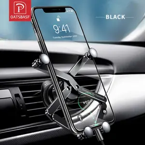 OATSBASF Car Phone Mount Smartphone GPS Phone Holder For iPhone 12 13 Pro Max poco f3 pro Xiaomi redmi Auto Gravity Phone Stand