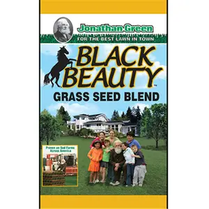 Jonathan Green 10315 Black Beauty Grass Seed Mixture, 25 lbs, Deep Roots, Heat-Tolerant Garden Supplies for Home Improvement, Bulk Pack, Full Sun