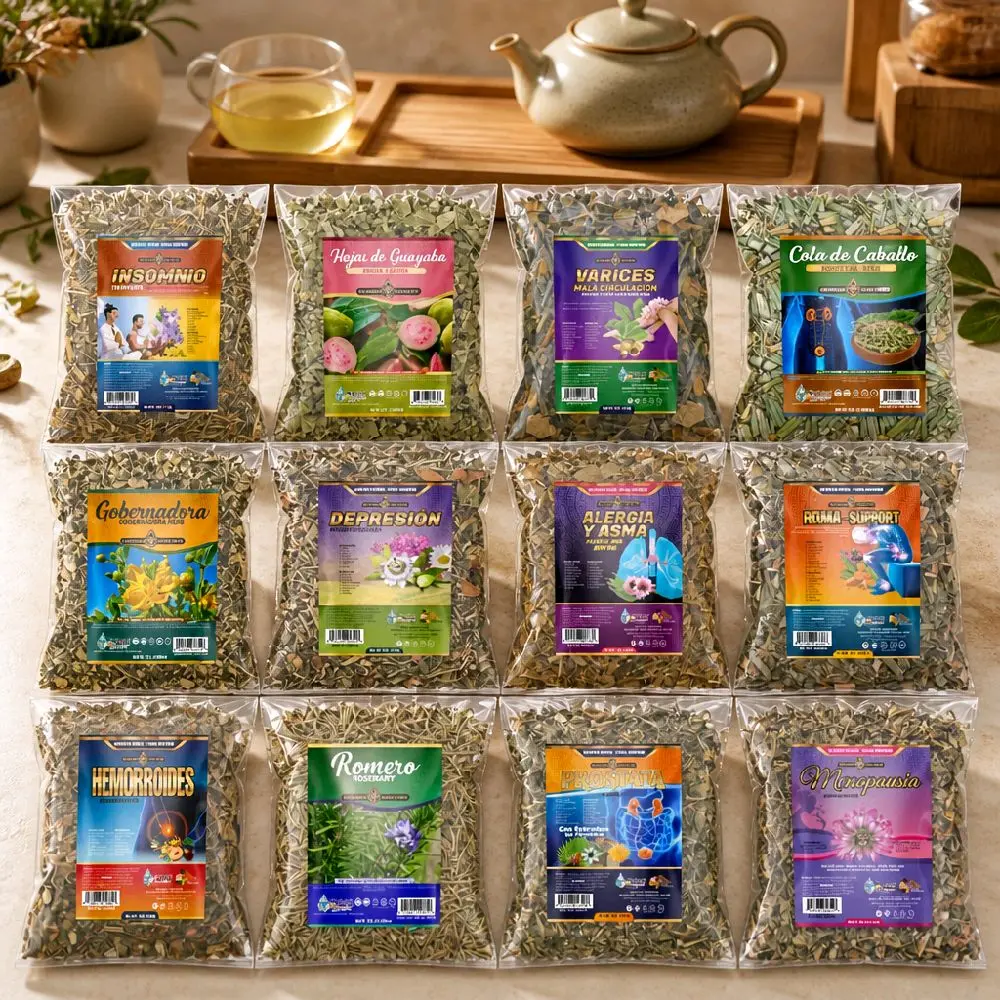 Natural Herbal Teas  Different teas available, such as soursop, rosemary, guava, and many more. Choose your favorite tea