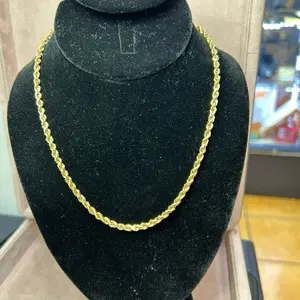 18k Gold Rope Chain 18" 5mm Classic Style for Everyday Wear