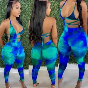 Sexy Tie-Dye Jumpsuit