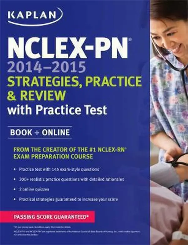 USED Book - NCLEX-PN 2014-2015 Strategies, Practice, and Review with Practice Test: Book + Online (Kaplan NCLEX-PN Exam) by Kaplan (Paperback) - english