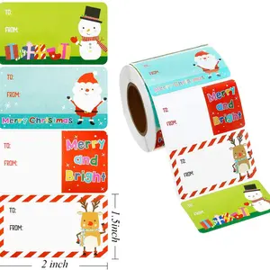 200PCS Christmas Gift Tags - Decoration Gift Series Stickers, Adhesive Labels for Holiday Packaging, Festive Decorations, Gift Tags for Christmas Presents, Gifts for Women Men Kids - Christmas Wrapping, Gift Bags