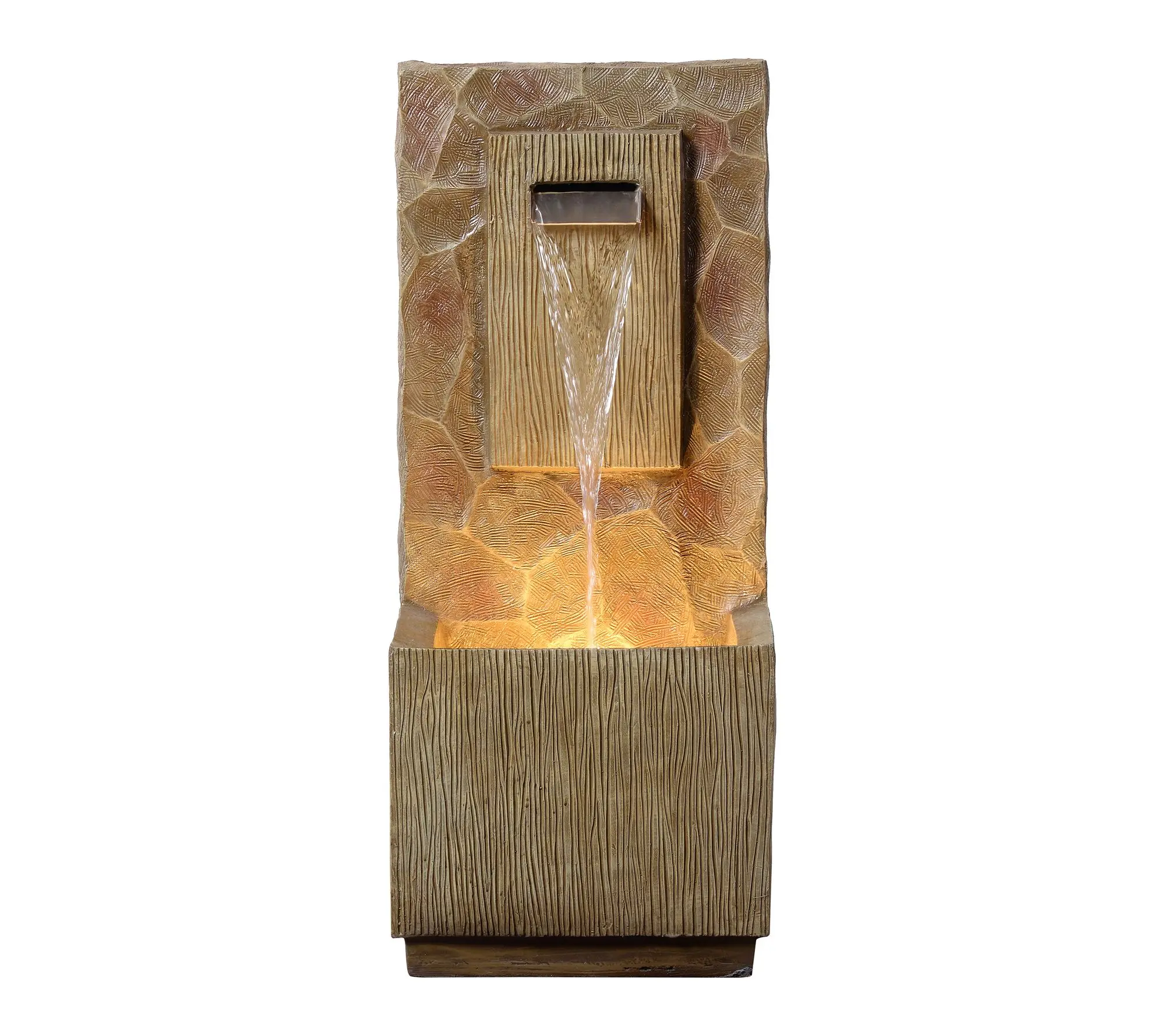 Teamson Home Outdoor 32" Spa Waterfall Fountainwith Light Teamson Home Outdoor 32" Spa Waterfall Fountainwith Light