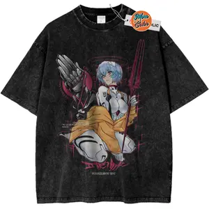 Rei Ayanami Shirt, Neon Genesis Evangelion Shirt, Anime Shirt, Vintage Tee, Cotton Unisex T-Shirt, Crew Neck, Size S- 4XL, Menswear Top, Womenswear Top Underwear Streetwear