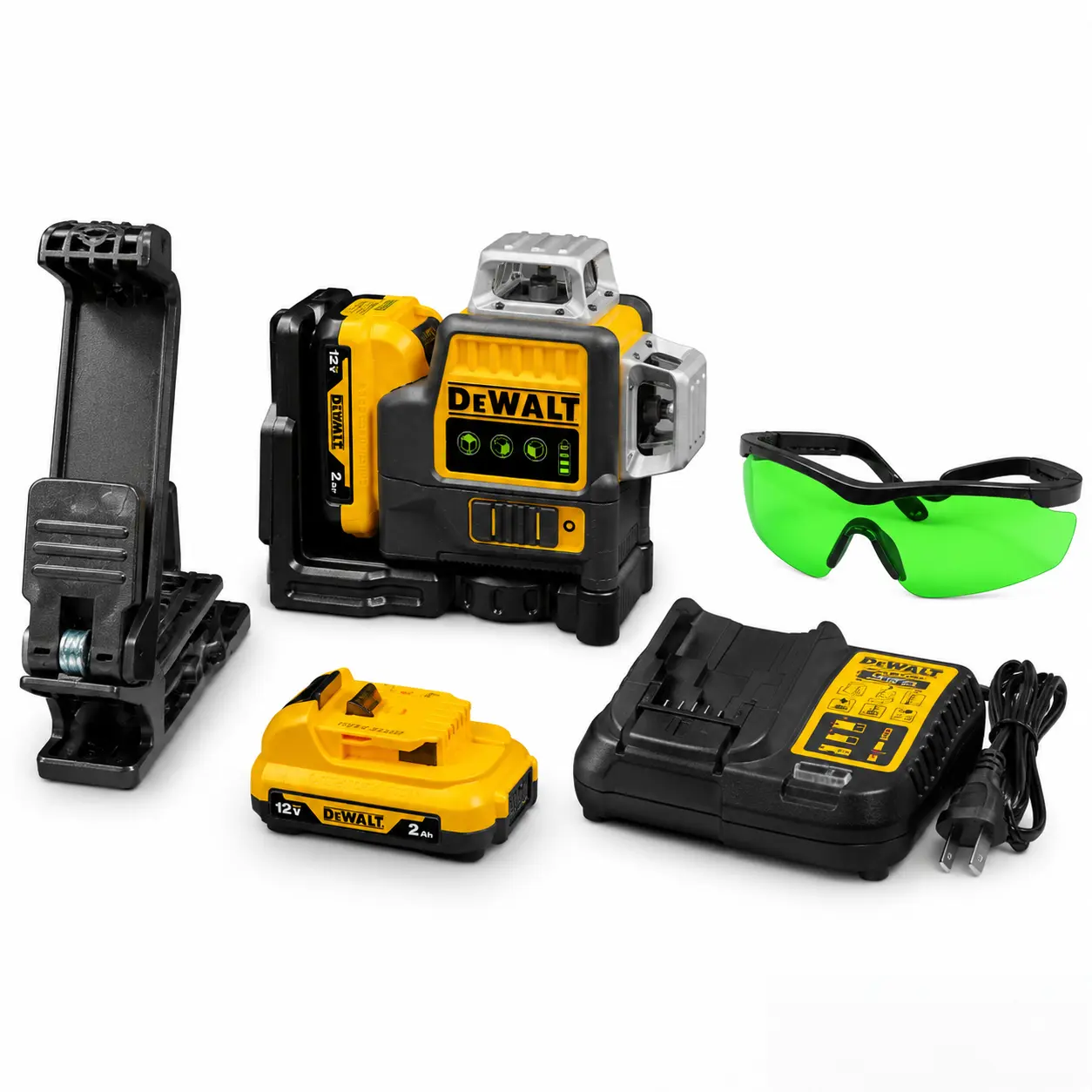 DEWALT 12V 089 Green 3D Laser Level All-In-1 Pack, Auto Self-Leveling Measuring Tool for Professional Contractors & DIY Renovators tools