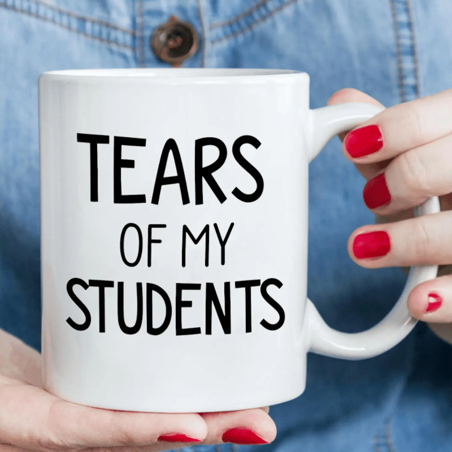 Cabtnca Teacher Appreciation Gifts, Tears of My Students Mug, Funny Teacher Gifts, Daycare Teacher Gifts, Funny Teacher Mug for Men Women, Birthday Christmas Gifts for Teacher, 11oz