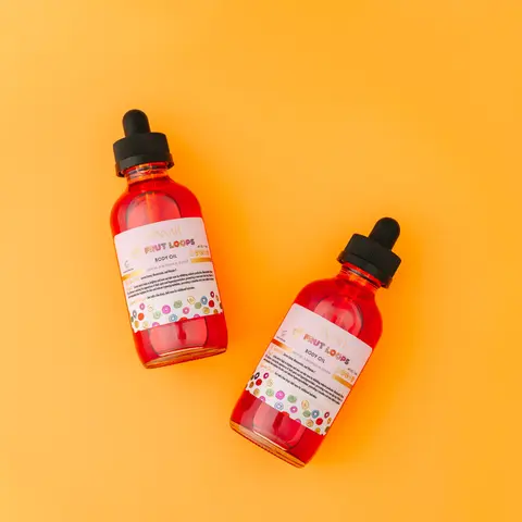 2-PACK Fruit Loops Body Oil Natural Skin Care Moisturizer 100G for Daily Hydration with Simple Formula and Easy Application
