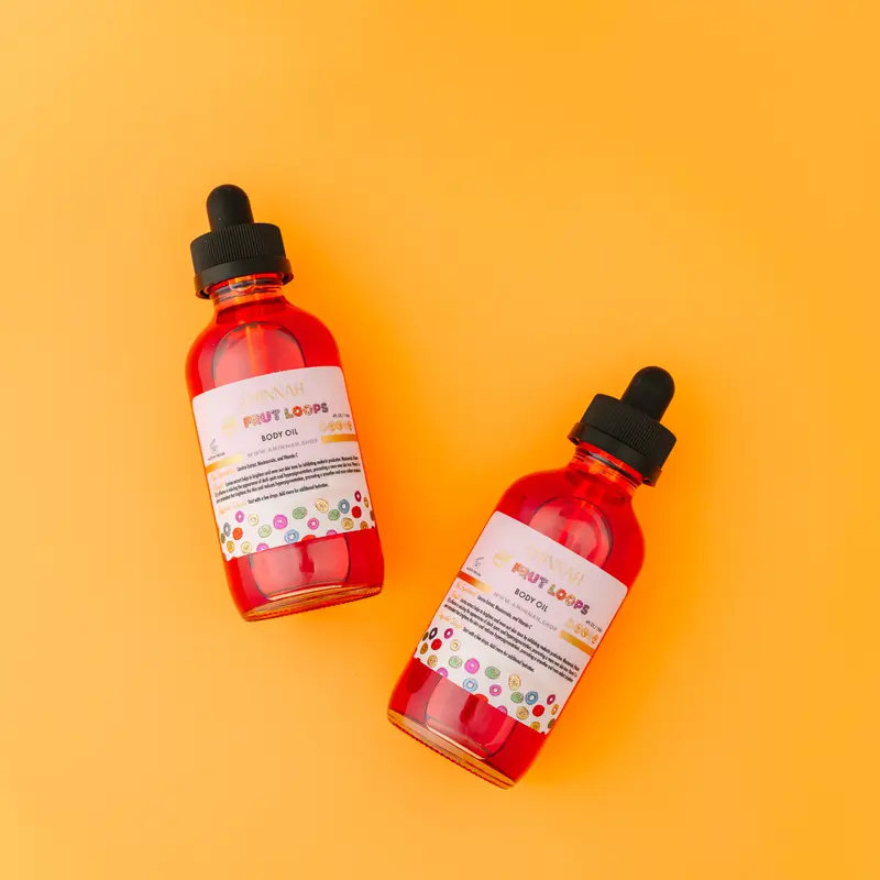 2-PACK Fruit Loops Body Oil Natural Skin Care Moisturizer 100G for Daily Hydration with Simple Formula and Easy Application