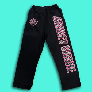 Zebra Lips Flair Sweatpants – Pink zebra Womenswear Cotton Elastic Fit Graphic Bottom Leg Zebra Lips Flair Sweatpants – Pink zebra Womenswear Cotton Elastic Fit Graphic Bottom Leg