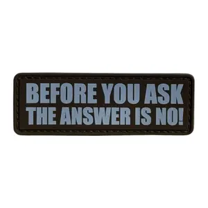 text 002 PVC MORALE PATCH