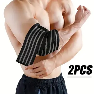 2pcs Elbow Support Compression Sleeves, Sports Arm Sleeve, Elbow Pads, Elbow Brace, Joint Stability, Elastic Support, Durable Sports Bandage, Weightlifting and Strength Training