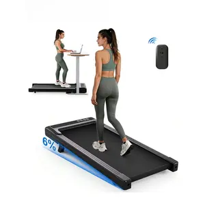 2026 Foldable Under Desk Treadmill - 6% Slope, 2.5 HP Quiet Walking Pad, Portable, Remote Control, LED Display, 300LBS Weight Capacity home