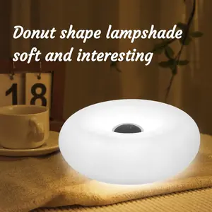 Modern Orange Donut Lamp, Plug-in Bedside Lamp & Wall Sconce, Mid-Century Modern Wall Mount Light, Creative Orange Ambient Light for Living Room Reading Room Hallway
