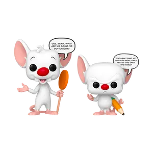 Pinky and the Brain Glow in the Dark Vinyl Figure 2-Pack - Funko Store Exclusive