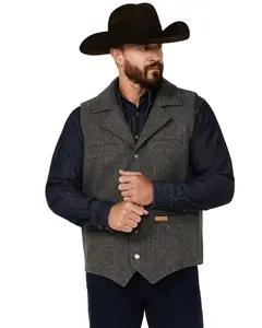 Panhandle Men's Slim Heathered Wool Vest - 98_1176-Chr