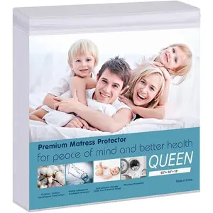 Waterproof Terry Cotton Hypoallergenic Breathable Mattress Pad Protector Cover Deep Pocket