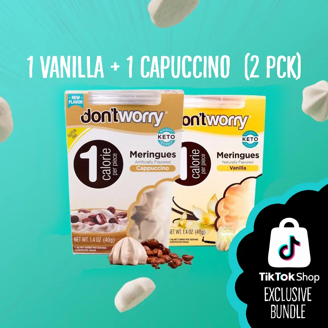 1 Vanilla + 1 Capuccino  (2 pck)