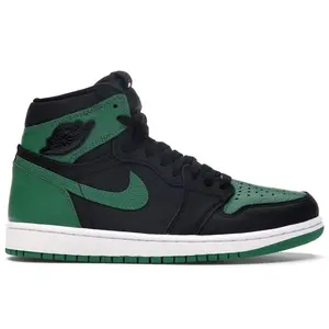 Jordan Men's 1 Retro High Pine Green Black Basketball Shoes, from StockX