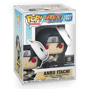 Funko POP Anime: Naruto Shippuden - Anbu Itachi Unmasked Exclusive Vinyl Figure with Epic Collectibles Premium Box Protector Included