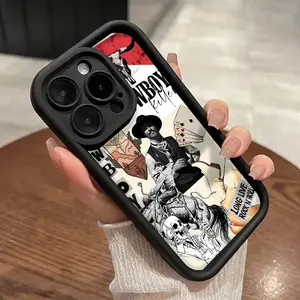 Western Culture Cowboy Pattern Phone Case for iPhone 17 Pro Max 16 Plus 15 14 13 12 11 Air E Shockproof Full Camera Protection Durable slim Silicone Cover