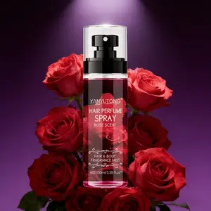 100ml fragrance spray, rose fragrance, multi scene and multi-function, hair, body, bed, bedroom universal, long-lasting fragrance, delicate atomization, no residue, portable fragrance for home and travel, suitable for both men and women