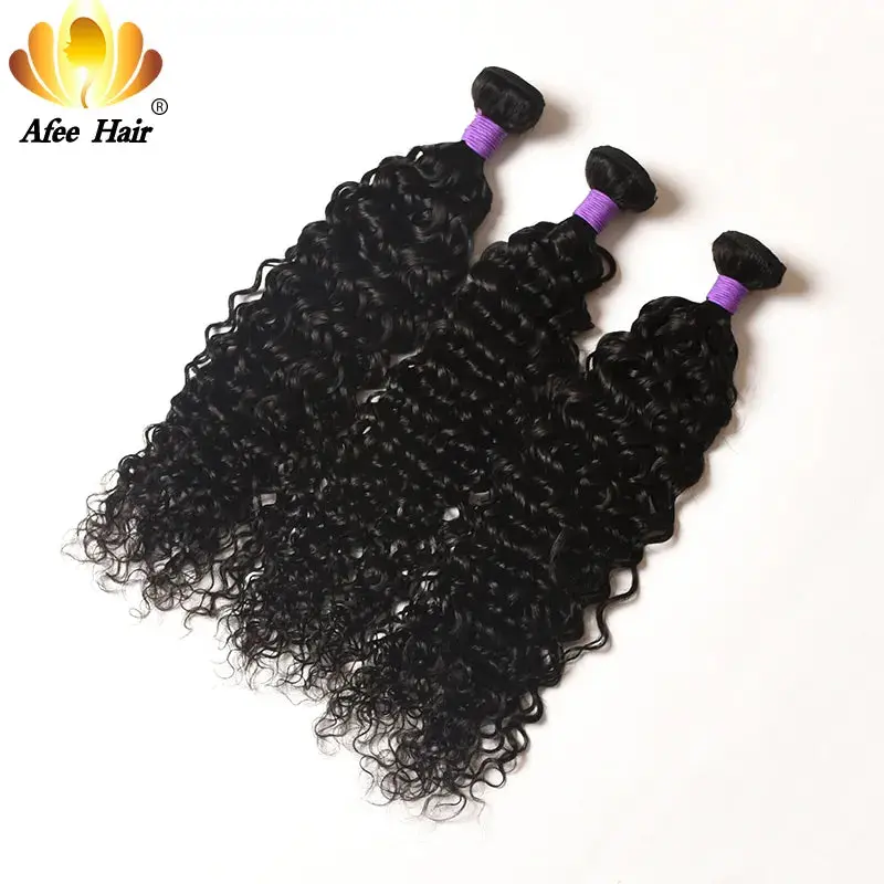 Water Wave Curly Malaysian Remy Human Hair Bundles