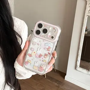 Miffy Rabbit Puzzle Phone Case for iPhone 17pro Max/17pro/17/16pro Max/16pro/16/15/14/13, Durable Fashion Design, Light Anti-Drop Protection