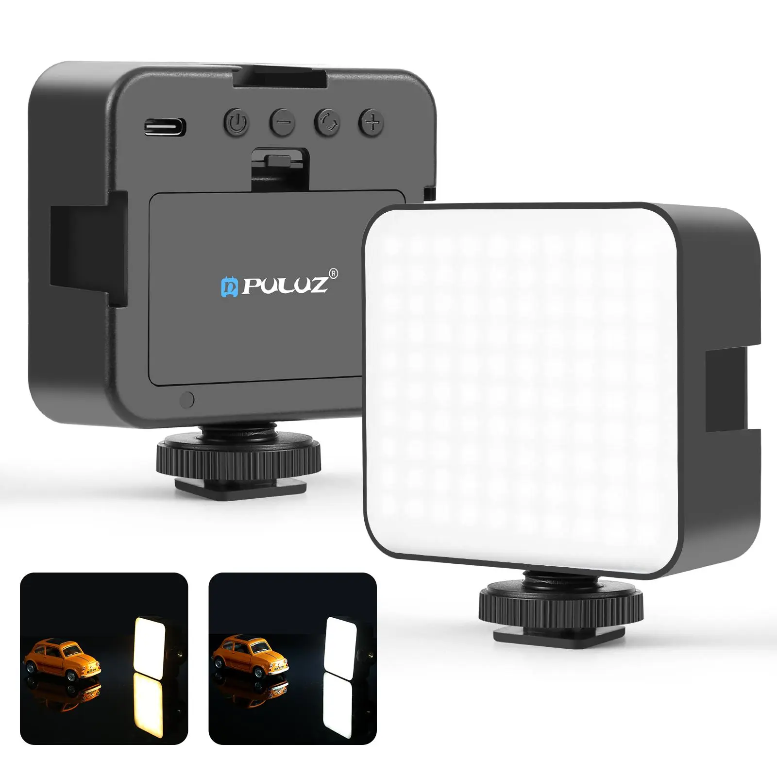 PULUZ 100 LED 5W 3-color Temperatures Adjustable Video Splicing Fill Light, Photographic Fill Light for Camera / Video Camcorder, Accessories, Black, Photography Light, Photo Lighting