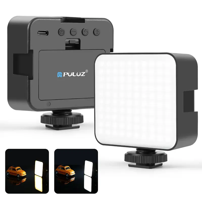 PULUZ 100 LED 5W 3-color Temperatures Adjustable Video Splicing Fill Light, Photographic Fill Light for Camera / Video Camcorder, Light for Video Recording, Accessories, Black, Photography Light