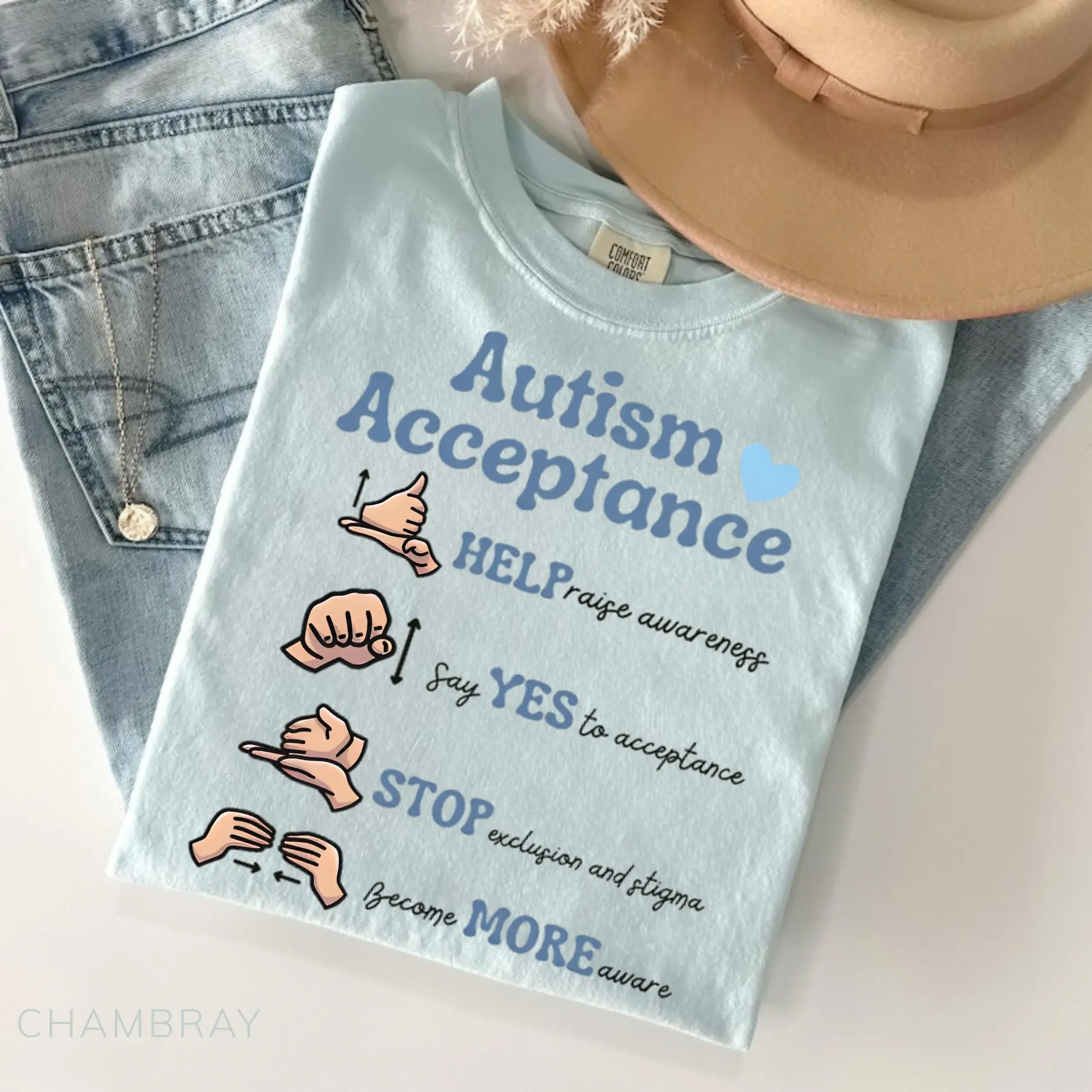 Comfort Colors Autism Awareness Shirt, Autism Acceptance Graphic Tee, SPED Teacher Gift T-shirt, Autism Support Shirt, April Autism Month Tee