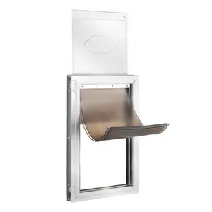 VEVOR Pet Door for Door with Lock and Magnetic Flap System Aluminum Frame XL