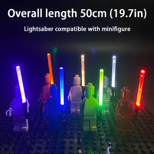 LYBMTWF USB-Powered LED Lightsaber is custom-tailored specifically for minifigures. This handheld, illuminated lightsaber makes an excellent choice for a birthday or holiday gift.