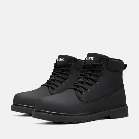 Men's Winter Waterproof Work Boots Genuine Leather Warm Lightweight Slip-Resistant Anti-Slip Durable Sole Comfortable Fit 【LARNMERN】