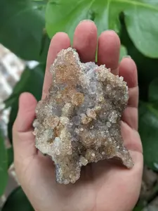 Red Galaxy Amethyst Flower Plate Stalactite Formation Sparkly Druzy Cluster Geode Hematite Natural Mineral Specimen Healing Crystal Slab