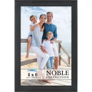 Icona Bay 4x6 Black Picture Frame  meaningful gift, Modern Professional Frame, Noble Collection black picture