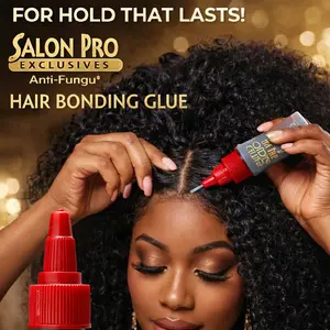 Salon Pro Anti-Fungus Hair Bonding Glue - Professional Styling Solution with Lasting Hold - Salon Exclusives (2pc, 4pc, 8pc Options)