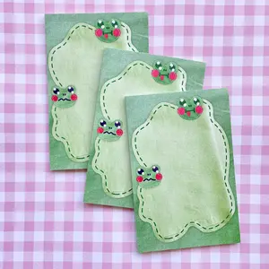 Fabric Frogs Memo Pad
