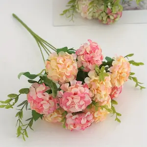 10 Heads Artificial Daffodil Bouquet 4 Bundles Real Touch Fake Flowers for Wedding Party Home Decoration Bridal Bouquets
