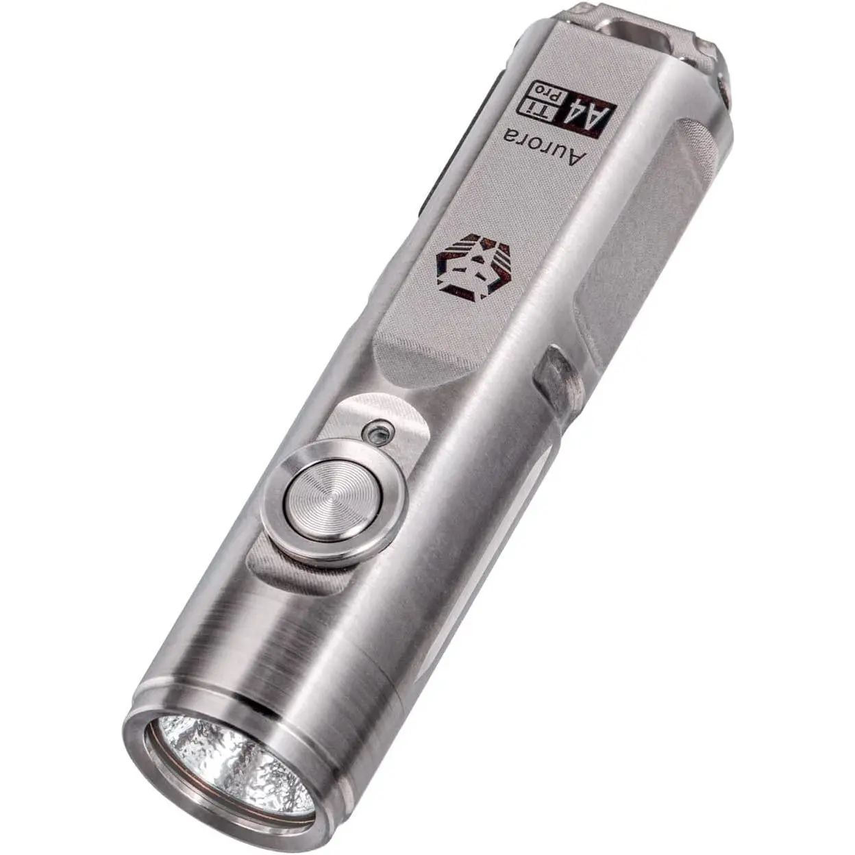 A4 Pro Titanium  Flashlight, 650 Lumens USB C Rechargeable  EDC Keyring Flashlight for Everyday Carry, Hiking,  Walking, Outdoor