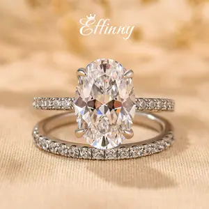 Louily Jewelry 3.5ct Classic Oval Cut Wedding Ring Set ,5A Cubic Zirconia Promise Ring, Bridal Set Rings,Anniversary Ring for Women