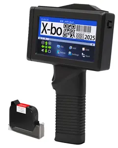 Handheld Inkjet Printer Gun with 42ml Quick-Drying Ink Cartridge Portable Handheld Printer for Text/Barcode/Logo/QRCode/Counter/Batch Number/Date Coder(Printing Height: 0.08-0.5Inch)