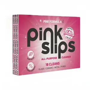 Pink Slips All-Purpose Cleaner - 10 Cleans for Glass, Ceramic, Metal & Pyrex - Non-Toxic, Unscented, Durable Cleaning Solution