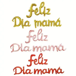 Mother's Day Party Decorations, Aluminum Foil Letter Balloons Set, Colors, Room Living Area Atmosphere Enhancer