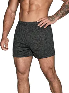 Men's home casual shorts, 3-inch, no pockets, sexy and breathable shorts