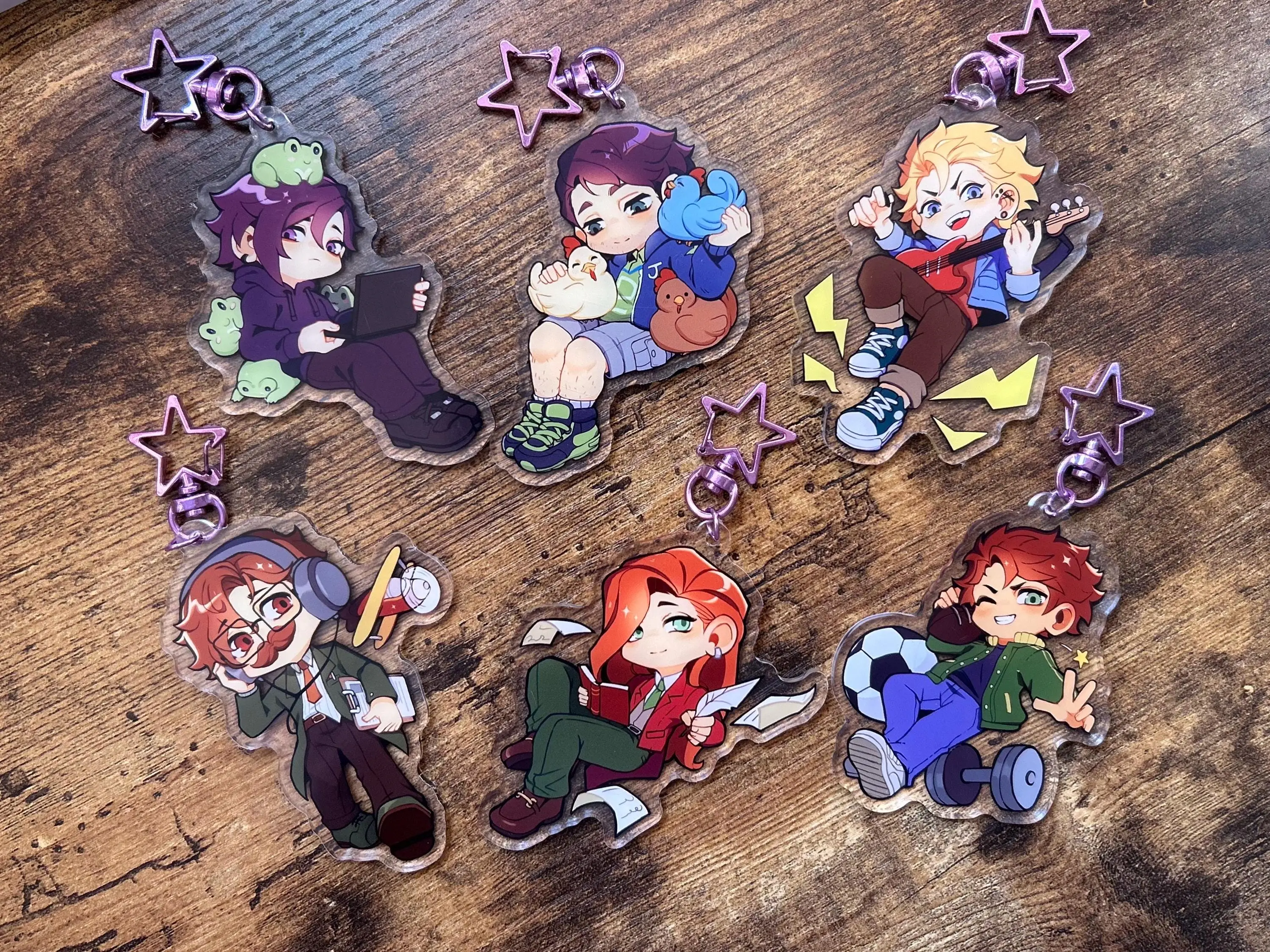 Stardew Valley Bachelors Keychain, Cute, Durable, And Perfect For Bags, Keys, Or Gifts. Great For Daily Use Or As Thoughtful Little Gifts For Your Friends And Yourself.